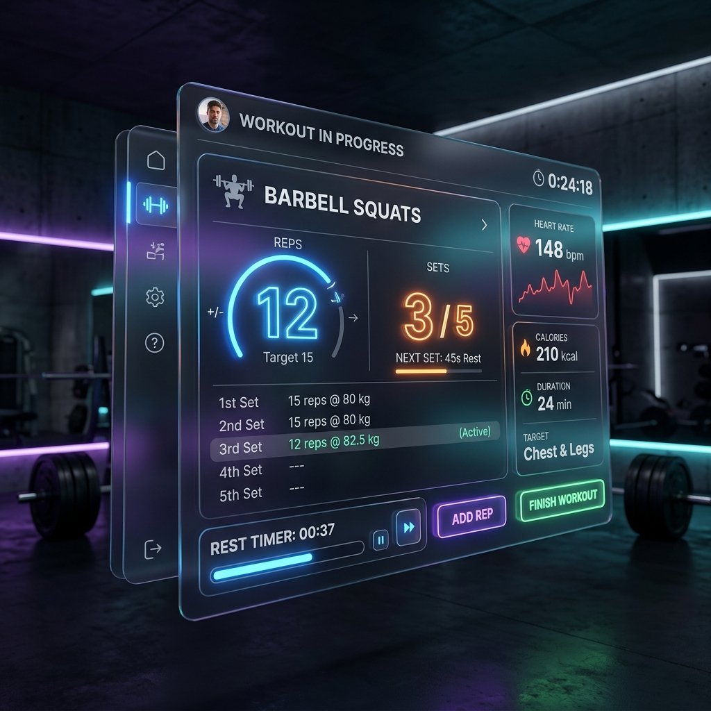 Tally Counter Workout & Gym Tracking workflow illustration